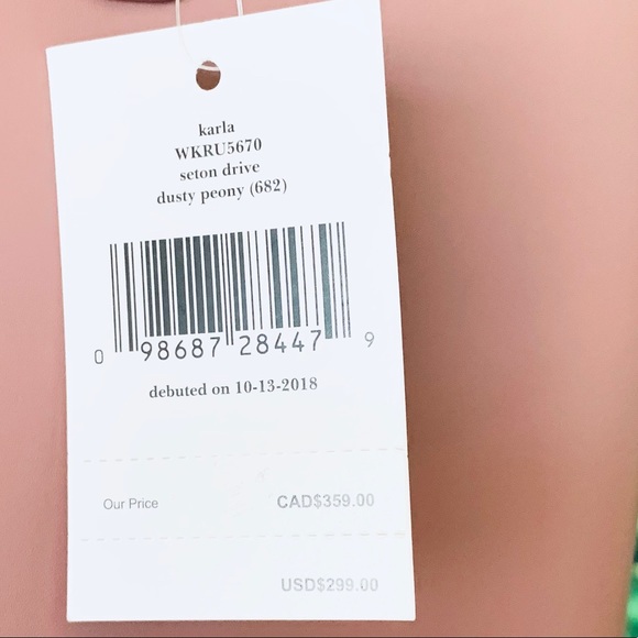 Kate Spade Tote WKRU5670 Seton Drive Karla Peony - Picture 5 of 7